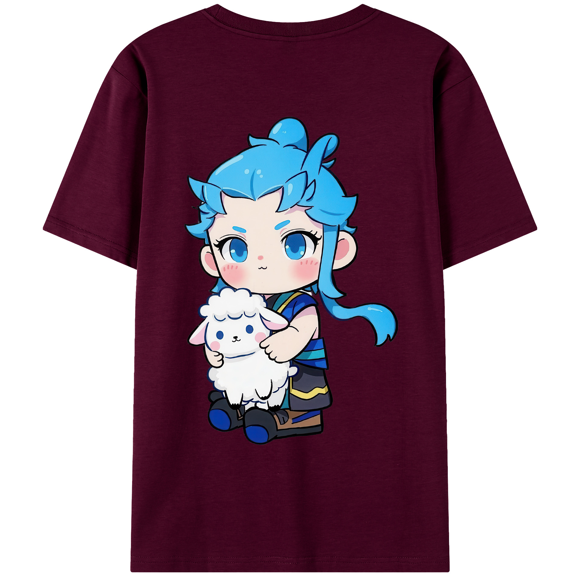 （画像用） Ne Zha 2 ナタ 魔童の大暴れ レディース半袖Tシャツ(バックプリント)